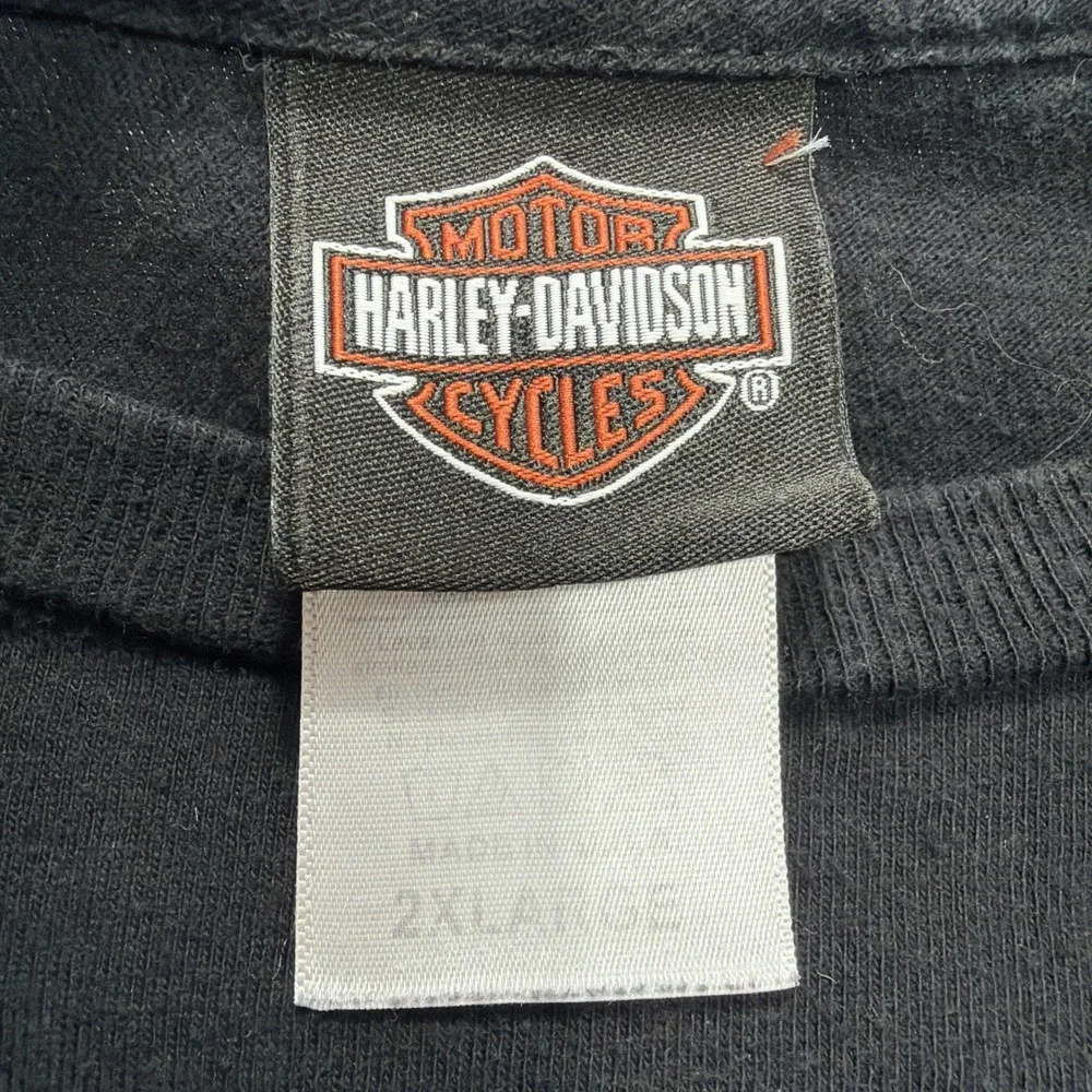 Harley Davidson Men's 2XL T-Shirt USA Made Morgan Hill California Bald Eagle Tee